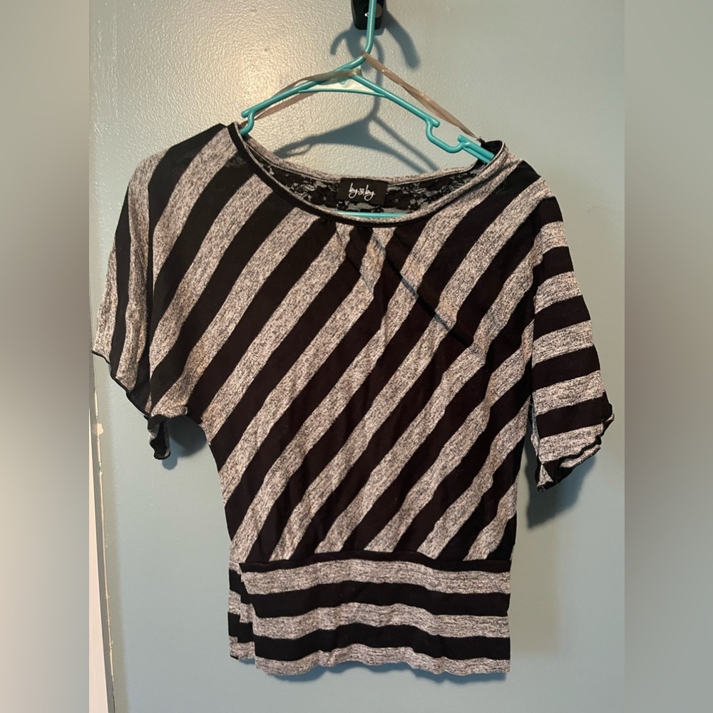 Black and gray blouse. One of my favs way back when. Size medium
